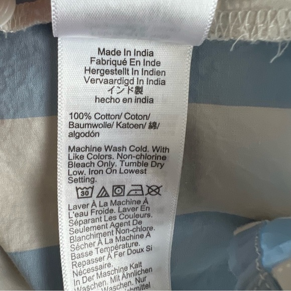 J. Crew Collection Relaxed Fit Cropped Button Down Shirt in Barlow Stripe - Picture 10 of 11